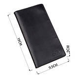 Гаманець чоловічий вертикальний вінтажна шкіра SHVIGEL 16200 Чорний, фото 3