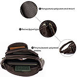 Поясна cумка об'ємна чоловіча Vintage 14860 Коричнева, фото 4