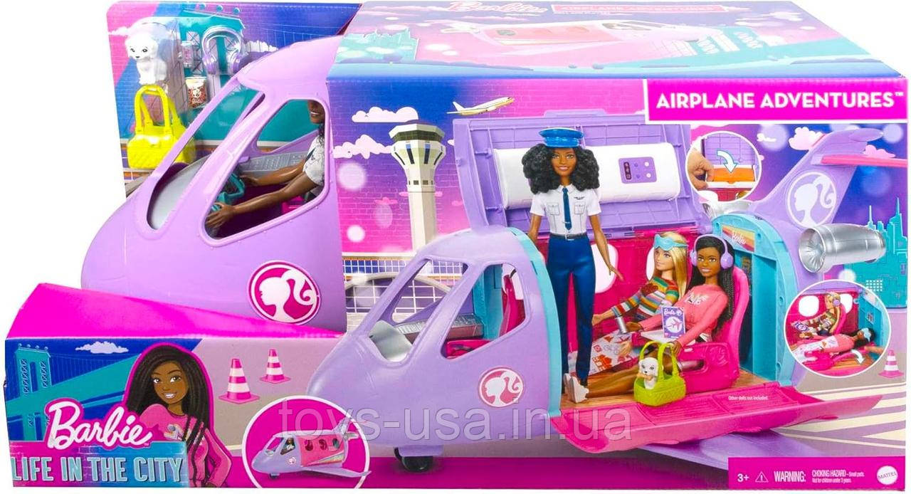 Ігровий набір Літак мрії з лялькою Barbie Airplane Adventures Flight Adventure