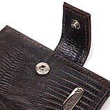 Чоловічий гаманець із натуральної фактурної шкіри CANPELLINI 21512 Коричневий, фото 3