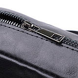 Сумка для чоловіків через плече із глянсової натуральної шкіри Shvigel 22849 Чорна, фото 6