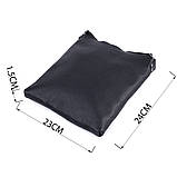 Тонка сумка для чоловіків через плече з натуральної шкіри Shvigel 22850 Чорна, фото 3