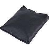 Тонка сумка для чоловіків через плече з натуральної шкіри Shvigel 22850 Чорна, фото 6