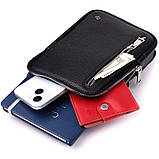 Прямокутна сумка бананка з якісної натуральної шкіри GRANDE PELLE 22877 Чорний, фото 9