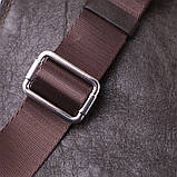 Чоловіча прямокутна сумка бананка з гладкої натуральної шкіри GRANDE PELLE 22880 Коричневий, фото 7