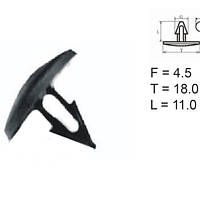 Кліпса ВАЗ 2101, 2102, 2103, 2104, 2105, 2106, 2107, 2101, 2102, 213, 2104, 2105, 2106, 2107,30 шт.