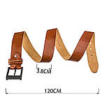 Ремінь чоловічий Vintage 20071 Рудий, фото 3