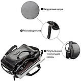 Сумка чоловіча SHVIGEL 11107 шкіряна Чорна, фото 4