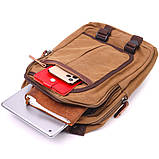 Зручний рюкзак з текстилю 21257 Vintage Коричневий, фото 8