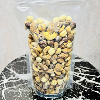 Мікс смажених солоних Горіхів Кешью Фундук Мигдаль, фото 4