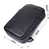 Невелика слінг сумка для чоловіків з натуральної шкіри Vintage sale_15105 Чорний, фото 3