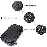 Невелика слінг сумка для чоловіків з натуральної шкіри Vintage sale_15105 Чорний, фото 4