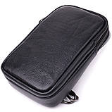 Невелика слінг сумка для чоловіків з натуральної шкіри Vintage sale_15105 Чорний, фото 5