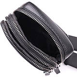 Невелика слінг сумка для чоловіків з натуральної шкіри Vintage sale_15105 Чорний, фото 8