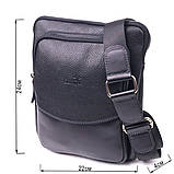 Чоловіча сумка із комбінованої натуральної шкіри SHVIGEL 18720 Чорна, фото 3