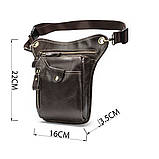 Сумка на пояс Vintage 14939 Коричнева, фото 4