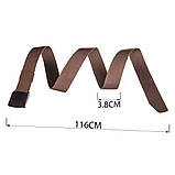 Тканинний чоловічий ремінь Vintage 20229 Коричневий, фото 4