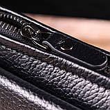 Чоловічий стильний клатч із натуральної шкіри CANPELLINI 21551 Чорний, фото 9