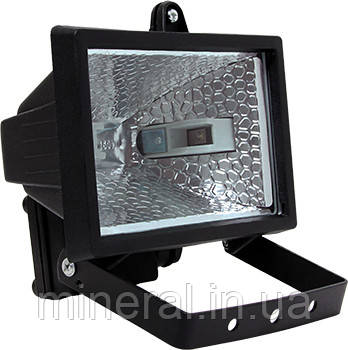 Світильник e.halogen.500.black 500Вт, чорний прожектор, E.NEXT, (l003004), фото 1