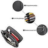 Барсетка чоловіча в гладку шкіру Vintage 14970 Чорна, фото 4