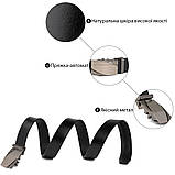 Ремінь з автоматичною пряжкою з візерунком Vintage 20251 Чорний, фото 4