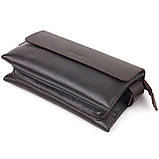 Стильний чоловічий клатч із натуральної комбінованої шкіри CANPELLINI 21566 Коричневий, фото 3