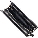 Оригінальна чоловіча барсетка на два відділення з натуральної зернистої шкіри CANPELLINI 21567 Чорна, фото 8