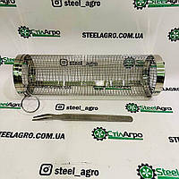 Клітка-барабан Kozak Grill для барбекю з вилкою, кругла, 30x9,3cm, фото 2