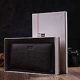 Цікавий чоловічий клатч з одним відділенням із натуральної шкіри BOND 22032 Коричневий, фото 7