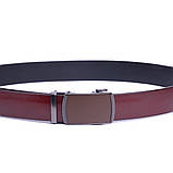 Ремінь чоловічий c пряжкою-автомат Vintage 20339 Коричневий, фото 3