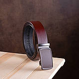 Ремінь чоловічий c пряжкою-автомат Vintage 20339 Коричневий, фото 6