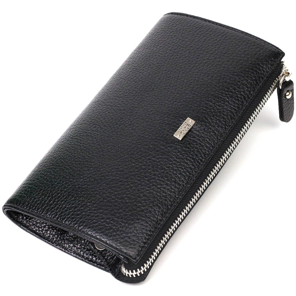 Функціональний чоловічий клатч із натуральної шкіри флотар BOND 22050 Чорний, фото 1