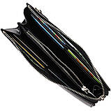 Функціональний чоловічий клатч із натуральної шкіри флотар BOND 22050 Чорний, фото 5