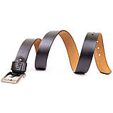 Ремінь з дірками чоловічий Vintage 20383 Чорний, фото 3