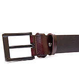 Ремінь з затемненою пряжкою чоловічий Vintage 20380 Коричневий, фото 3