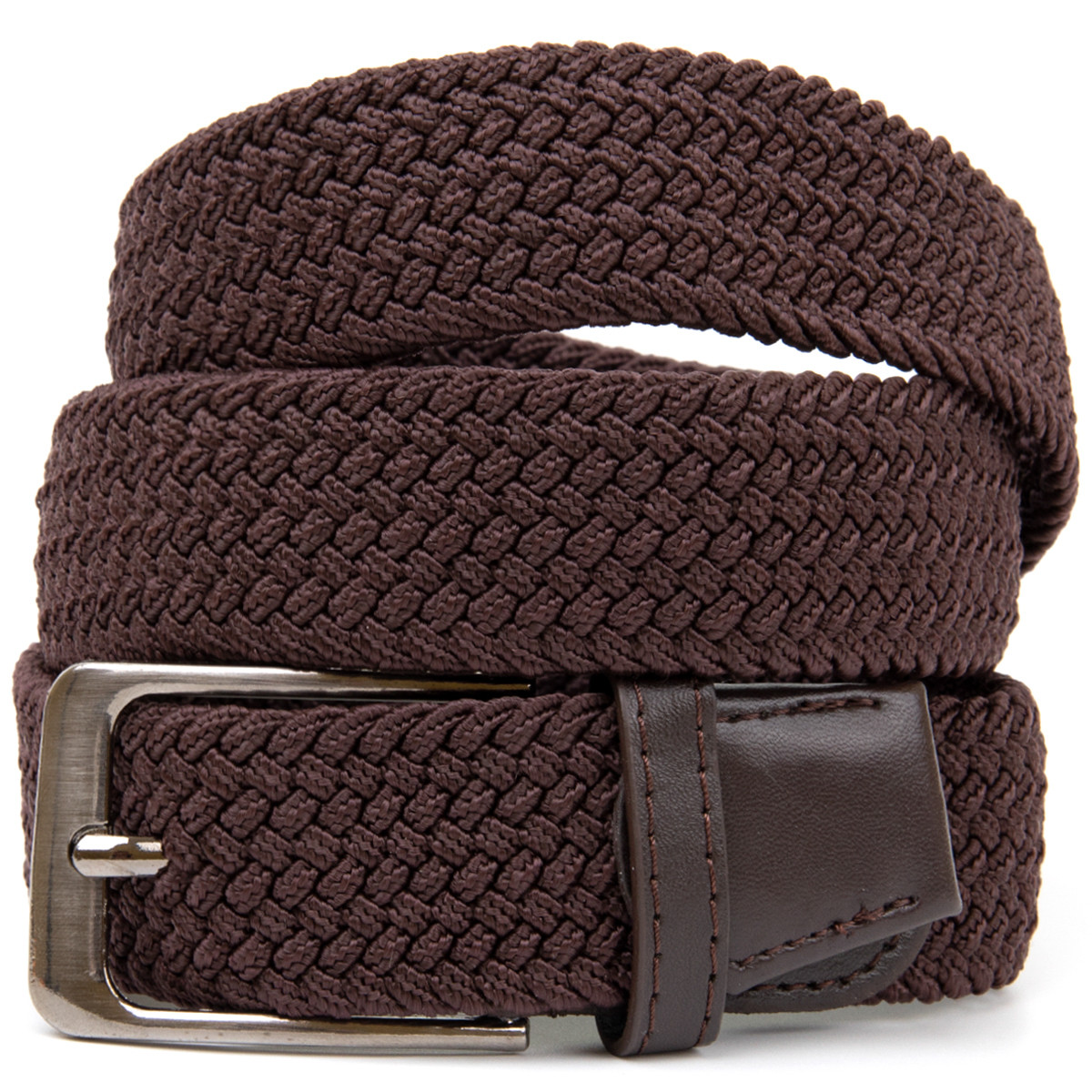 Текстильний чоловічий ремінь класика Vintage 20523 Коричневий, фото 1