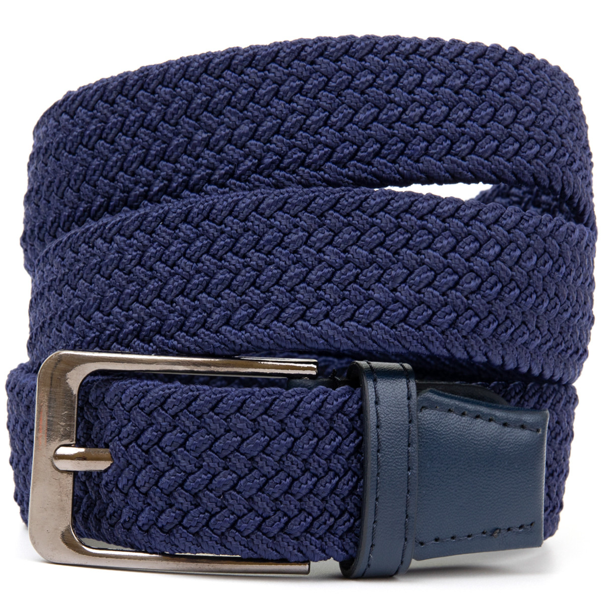 Текстильний чоловічий ремінь класика Vintage 20524 Синій, фото 1