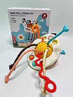 Брязкальце LL 003 (54) Яєчко , поп-іт, пальчикова гра, гумові шнурочки, в коробці