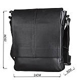 Сумка SHVIGEL 00859 з натуральної шкіри Чорна, фото 3