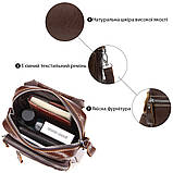 Сумка-барсетка на пояс чоловіча шкіряна Vintage 20012 Коричнева, фото 4
