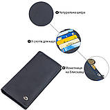 Чоловічий купюрник ST Leather 18370 (ST148) дуже зручний Синій, фото 4