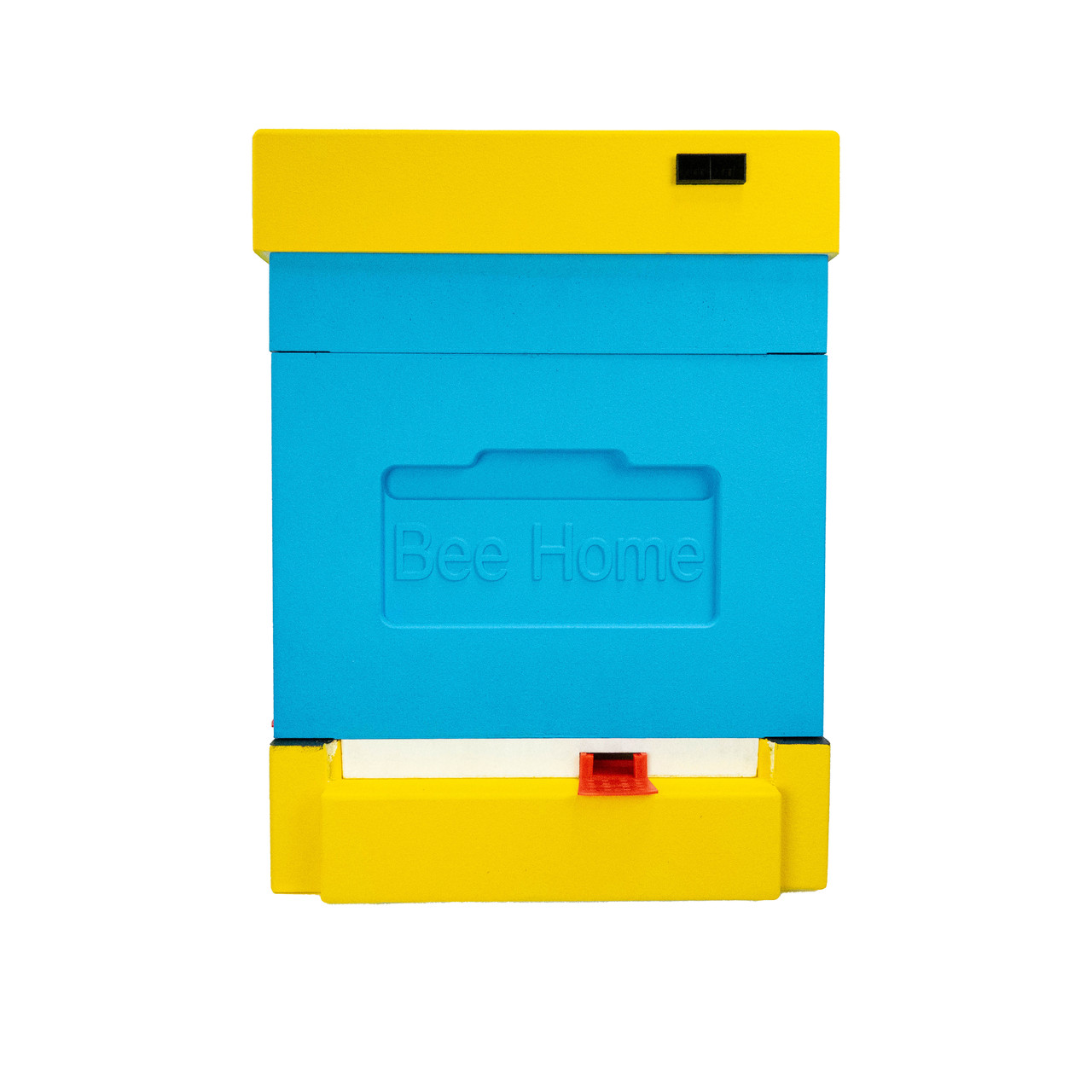 Пінополістирольний улей Дадан із гігієнічним дном на 4 родини Bee Home фарбований жовто-синій
