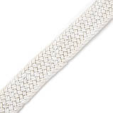 Текстильний жіночий ремінь класика Vintage 20545 Білий, фото 3