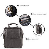 Сумка SHVIGEL 00875 з високоякісної шкіри Чорна, фото 4