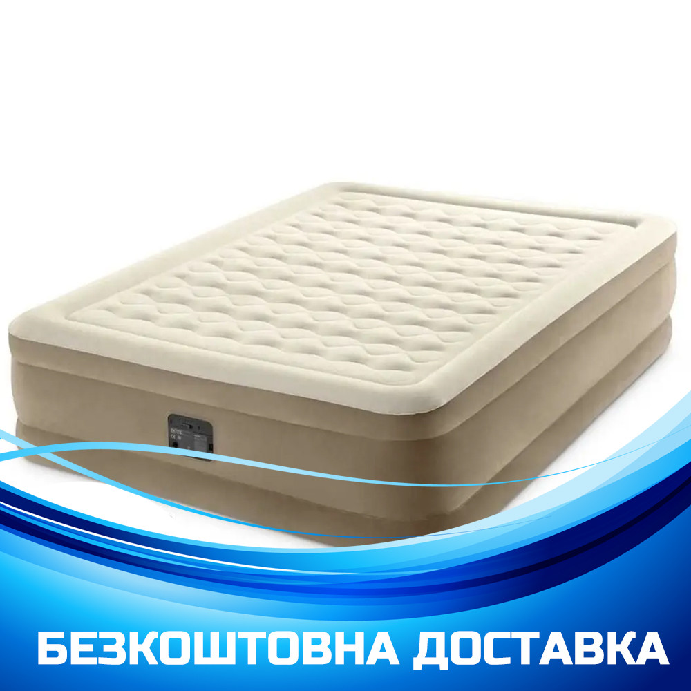 Надувний двомісний матрац (203х152х46 см., з вбудованим насосом 220-240V, у коробці) Intex 64428 ND, фото 1