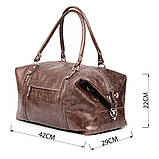 Сумка дорожня SHVIGEL 00905 Коричнева, фото 3