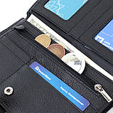 Універсальний чоловічий гаманець для грошей та документів з натуральної шкіри ST Leather 22735 Чорний, фото 9