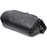 Оригінальна сумка через плече з натуральної шкіри GRANDE PELLE 11649 Чорна, фото 5