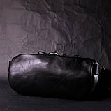 Оригінальна сумка через плече з натуральної шкіри GRANDE PELLE 11649 Чорна, фото 9