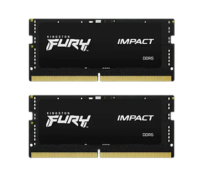 Оперативна пам'ять Kingston Fury 32GB (2x16GB) SODIMM DDR5 4800MHz Impact Black (KF548S38IBK2-32)